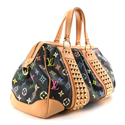 Louis Vuitton Monogram Multicolor Courtney MM Black 3 of 9