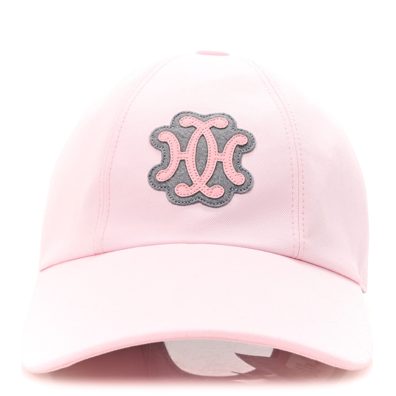 Hermes Cotton Canvas Serena Cap 57 Rose Darling 3 of 8