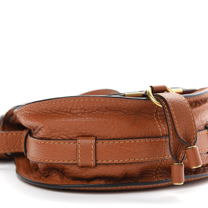 Chloe Calfskin Mini Marcie Round Crossbody Bag Tan 7 of 8