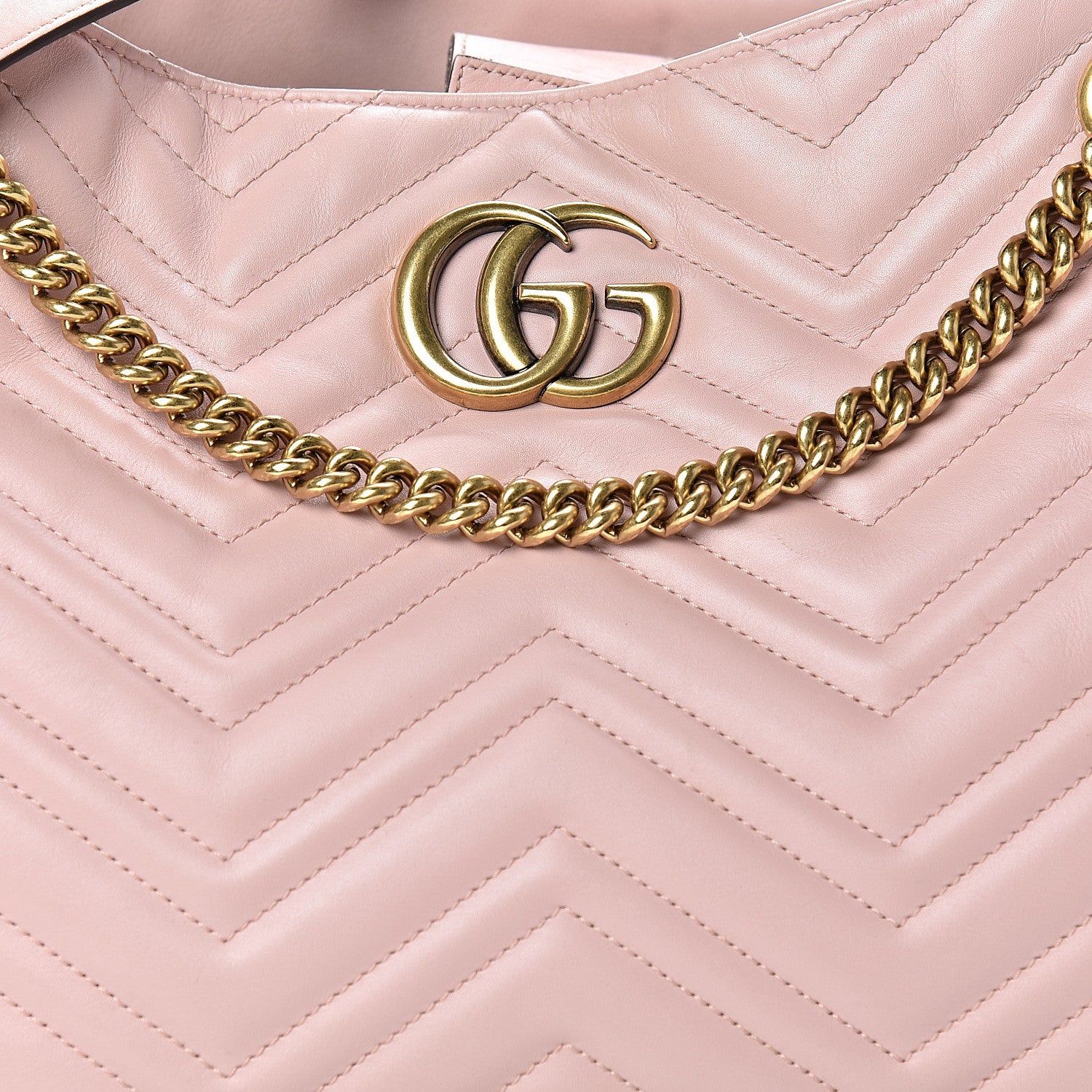 Gucci Calfskin Matelasse Medium GG Marmont Shoulder Tote Bag Perfect Pink 7 of 16