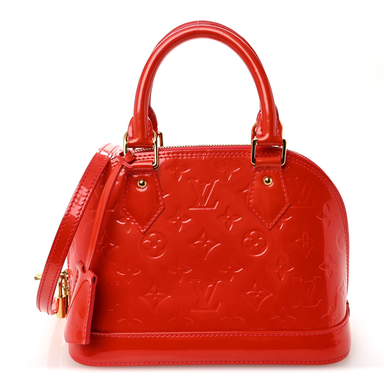 Louis Vuitton Vernis Alma BB Rose Litchi 1 of 9