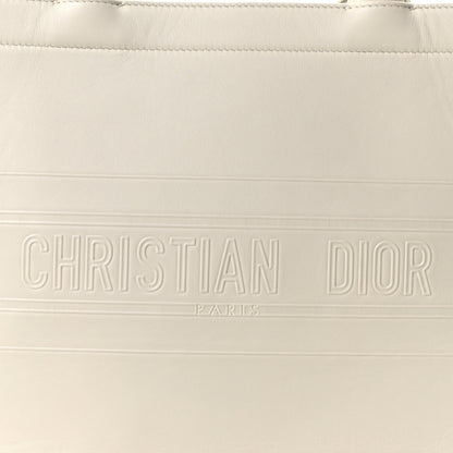 Christian Dior Calfskin Embossed Medium Book Tote Ivory Tote Ivory 8 of 10