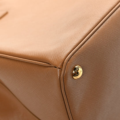 Prada Saffiano Lux Extra Large Galleria Double Zip Tote Caramel 7 of 10