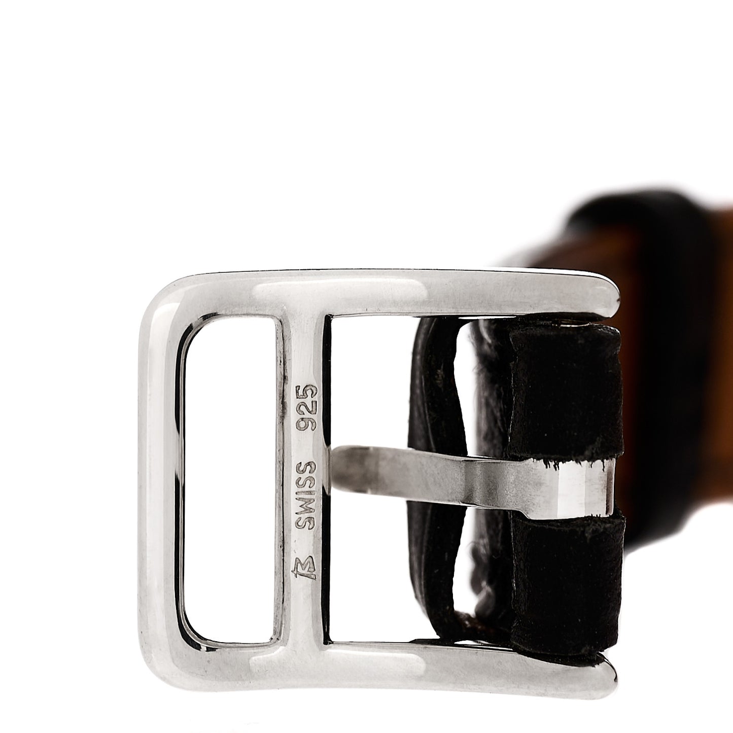 Sterling Silver Courchevel 20mm Kelly Cadena Quartz Watch Noir