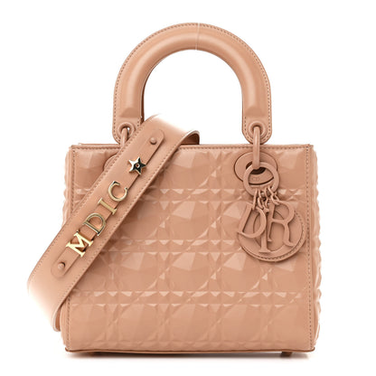 Christian Dior Calfskin Cannage Diamond Small My ABCDior Lady Dior Rose Des Vents 1 of 14