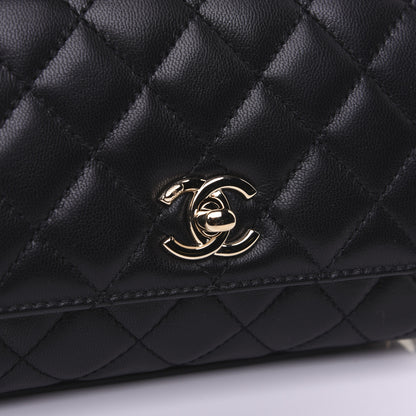 Chanel Goatskin Quilted Rainbow Extra Mini Coco Handle Flap Black 14 of 18