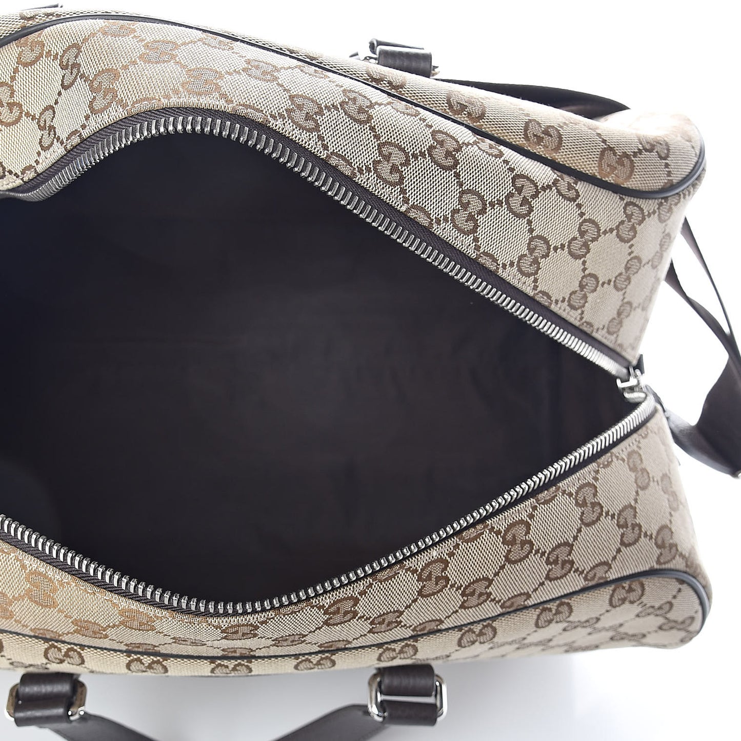 Monogram Dollar Calfskin Boston Duffle Bag Beige Ebony Testa di Moro Marrone Scuro