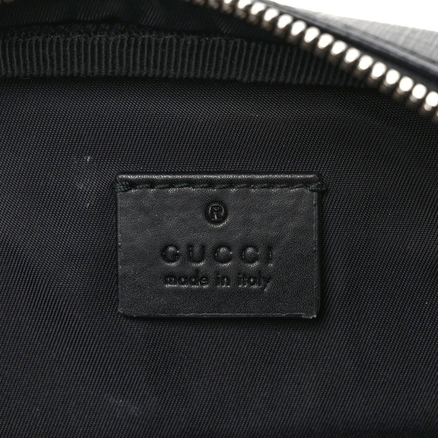 GG Supreme Monogram Web Belt Bag Black