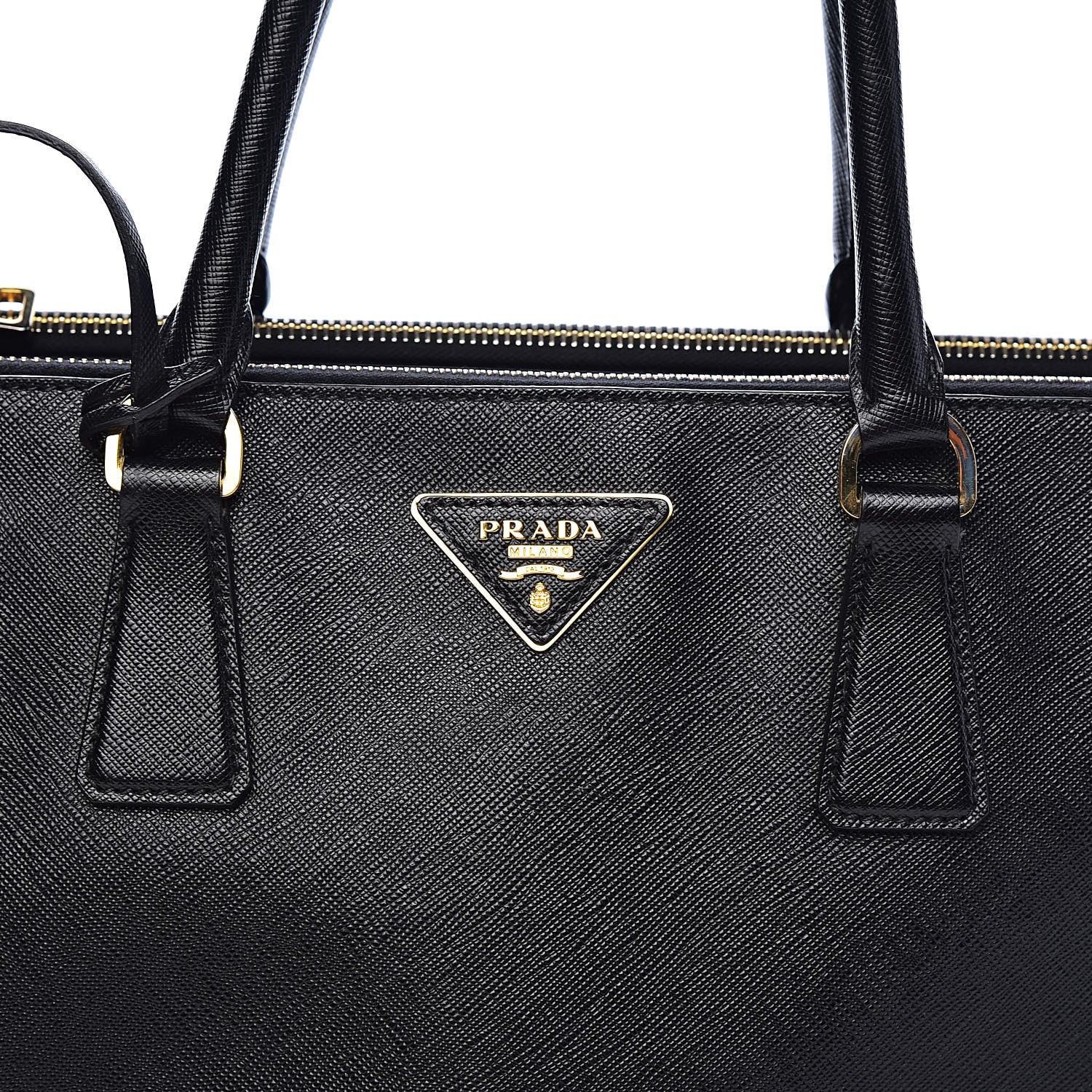 Prada Saffiano Medium Galleria Double Zip Tote Black 12 of 12