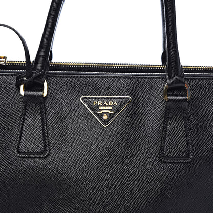 Prada Saffiano Medium Galleria Double Zip Tote Black 12 of 12