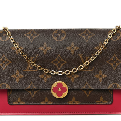 Louis Vuitton Monogram Flore Chain Wallet Fuchsia 7 of 10