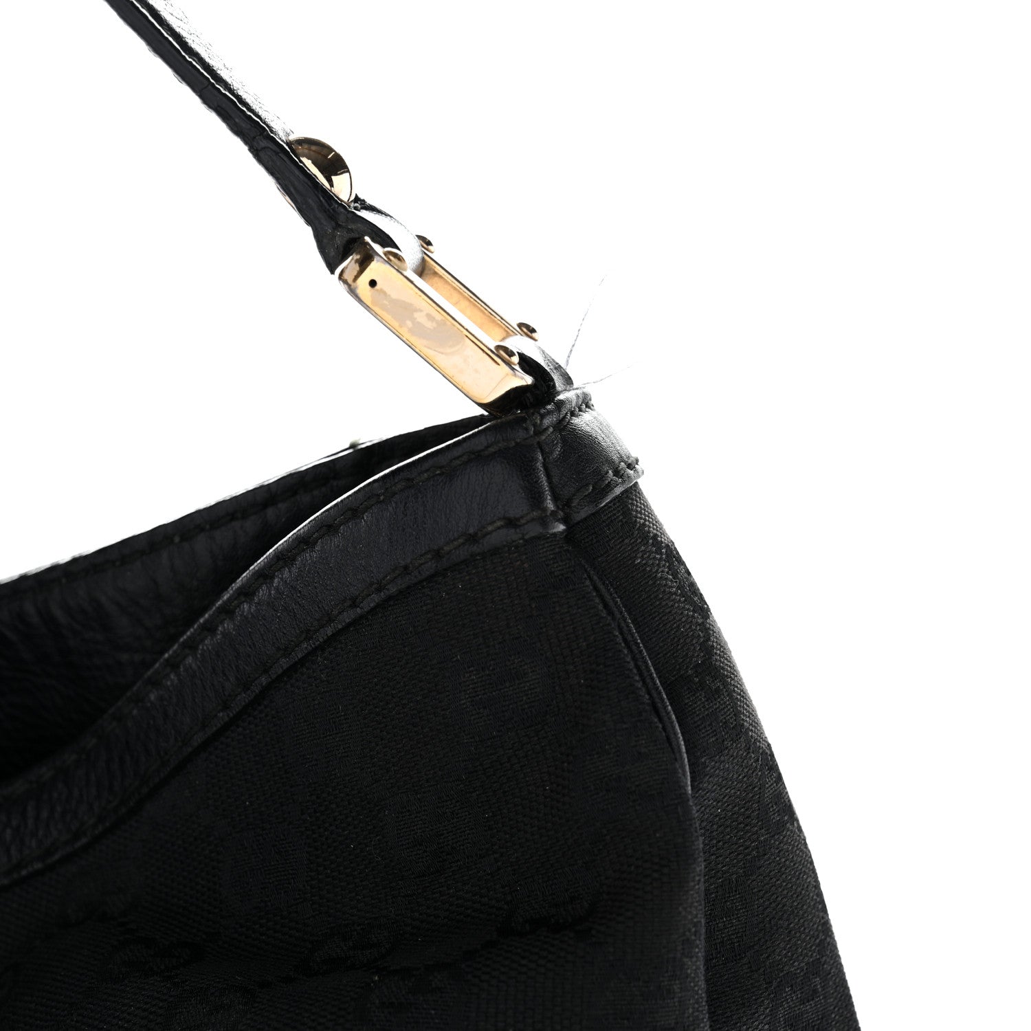 Gucci Monogram Large New Ladies Web Hobo Black 13 of 13
