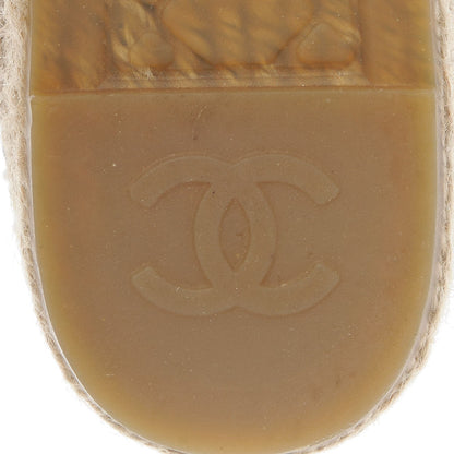 Chanel Lambskin CC Espadrilles 38 Black 8 of 11