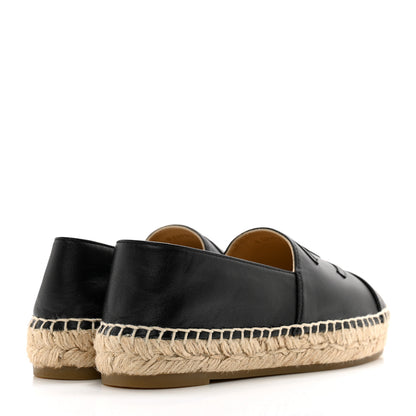 Chanel Lambskin CC Espadrilles 36 Black 4 of 9