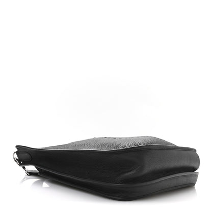 Hermes Taurillon Clemence EVELYNE III GM Black 4 of 10