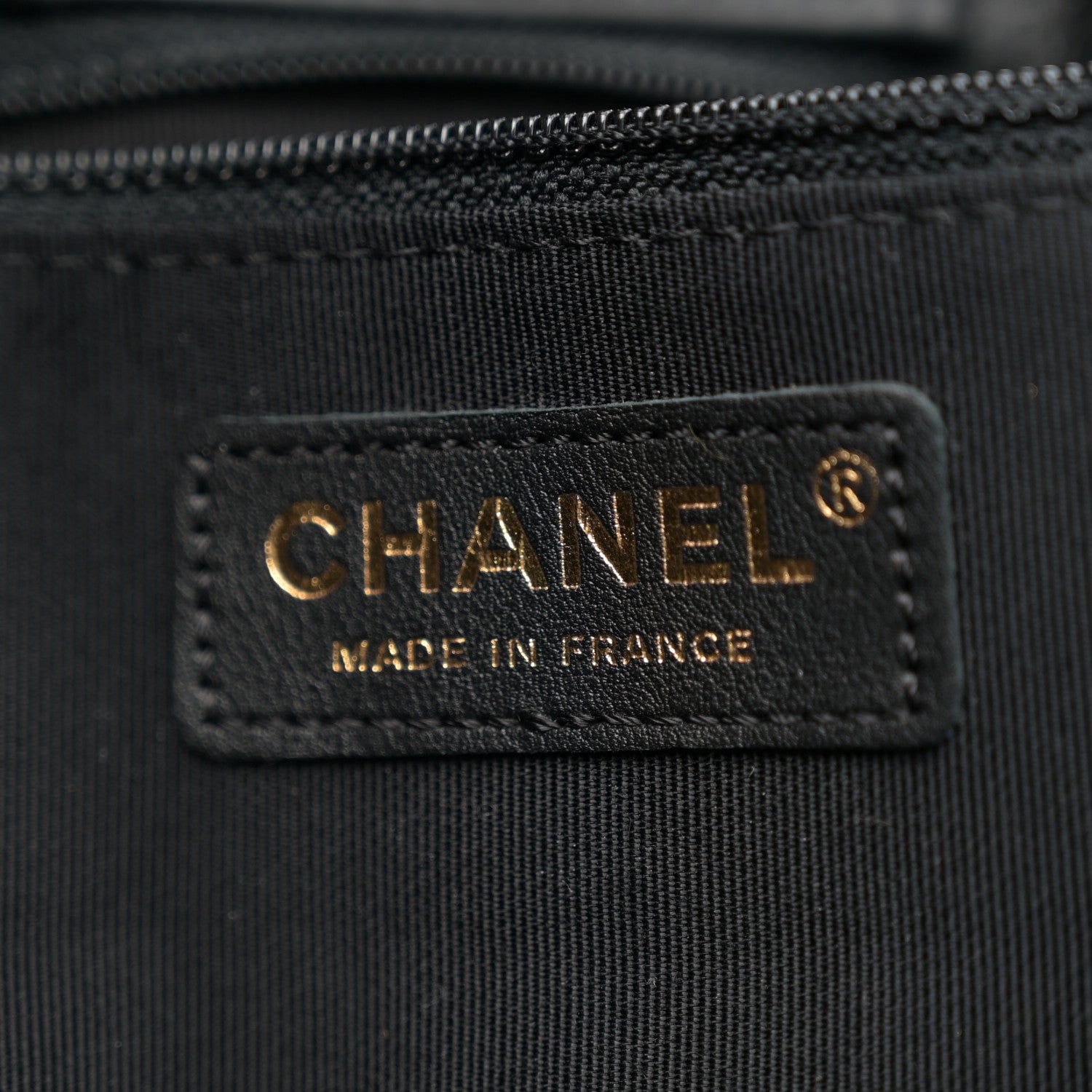 Chanel Calfskin Quilted Large CC Shopping Tote  Black 6 of 12