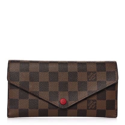 Louis Vuitton Damier Ebene Josephine Wallet Red 1 of 15