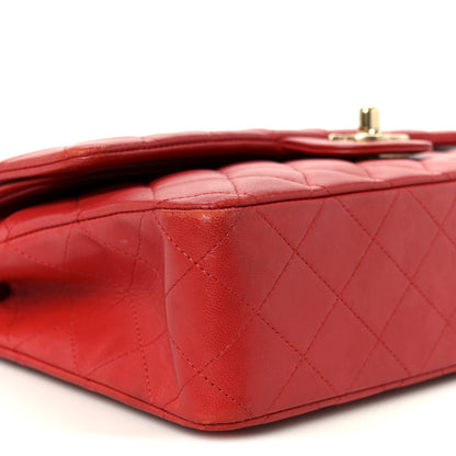 Chanel Lambskin Quilted Medium Double Flap Red 10 of 11