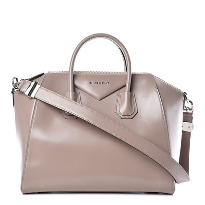 Givenchy Shiny Lord Calfskin Medium Antigona Taupe 1 of 14