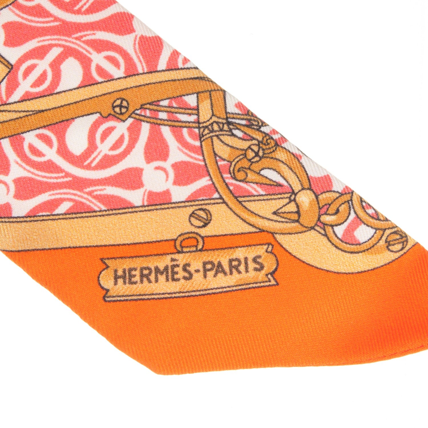Hermes Silk Mors Et Gourmettes Remix Twilly 4 of 5