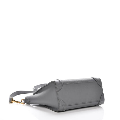 Celine Baby Grained Calfskin Nano Luggage Kohl 5 of 8