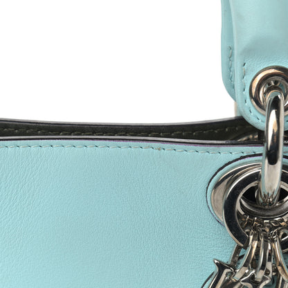 Christian Dior Smooth Calfskin Medium Diorissimo Tote Blue 12 of 15