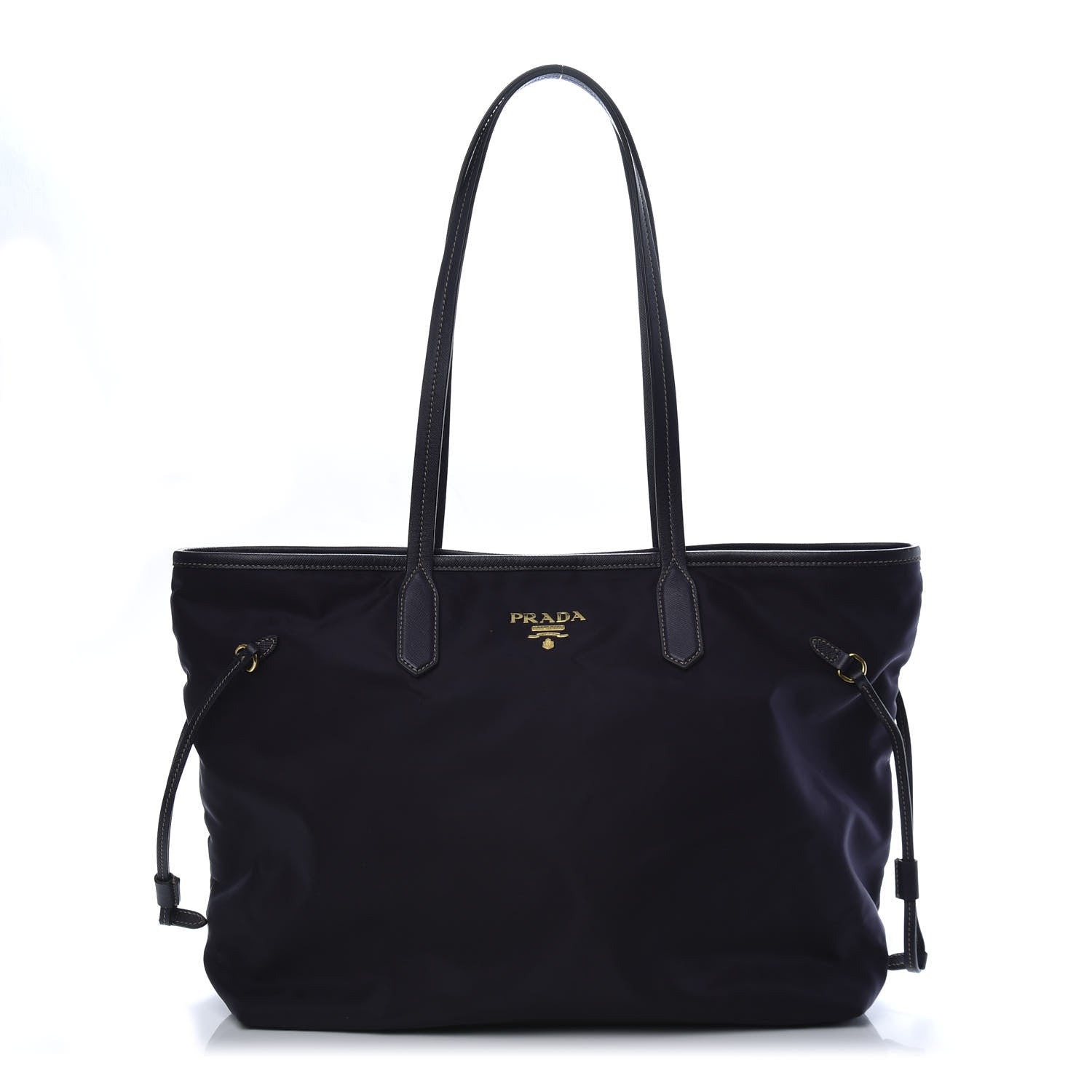 Prada Tessuto Nylon Saffiano Tote Purple 1 of 10