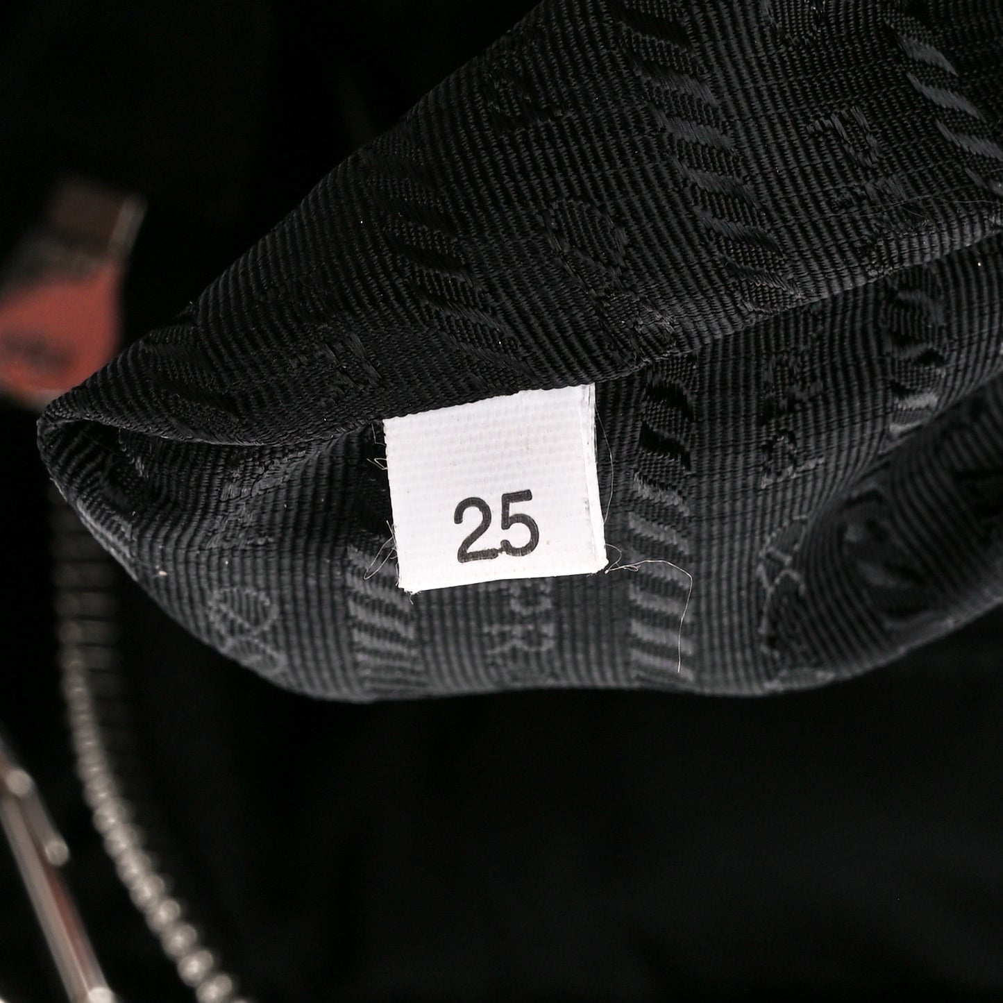 Re-Nylon Nappa Triangle Quilted Padded Double Handled Zip Pocket Tote Black