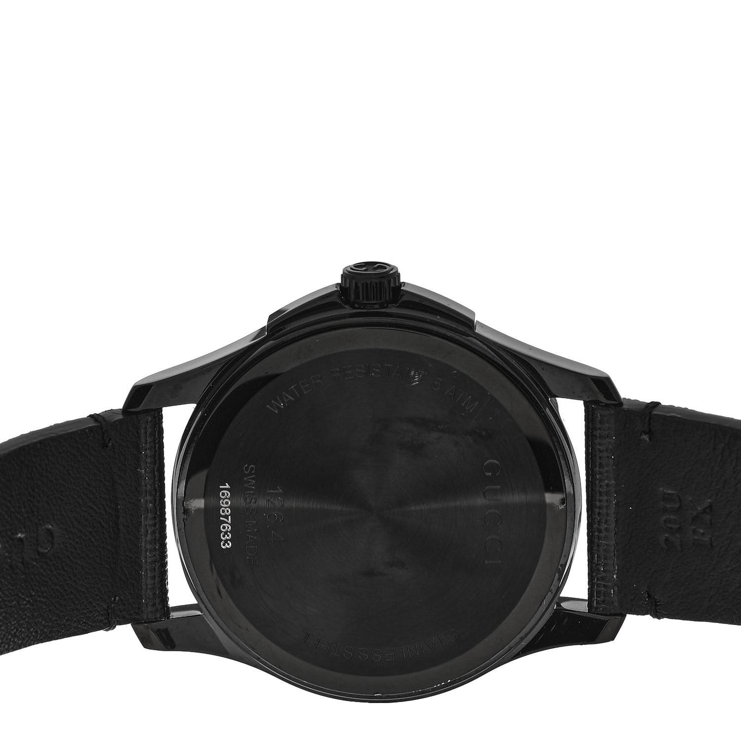PVD Stainless Steel Rubber 38mm G-Timeless Ghost Quartz Watch Black