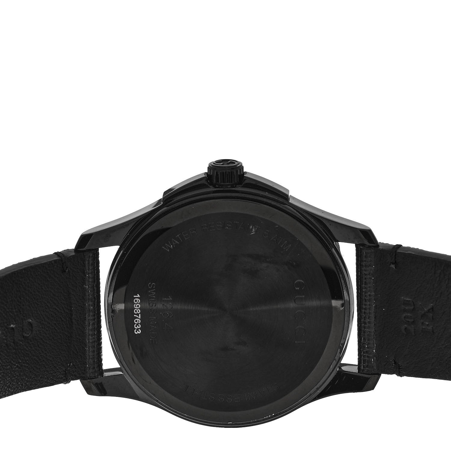 Gucci PVD Stainless Steel Rubber 38mm G-Timeless Ghost Quartz Watch Black 4 of 4