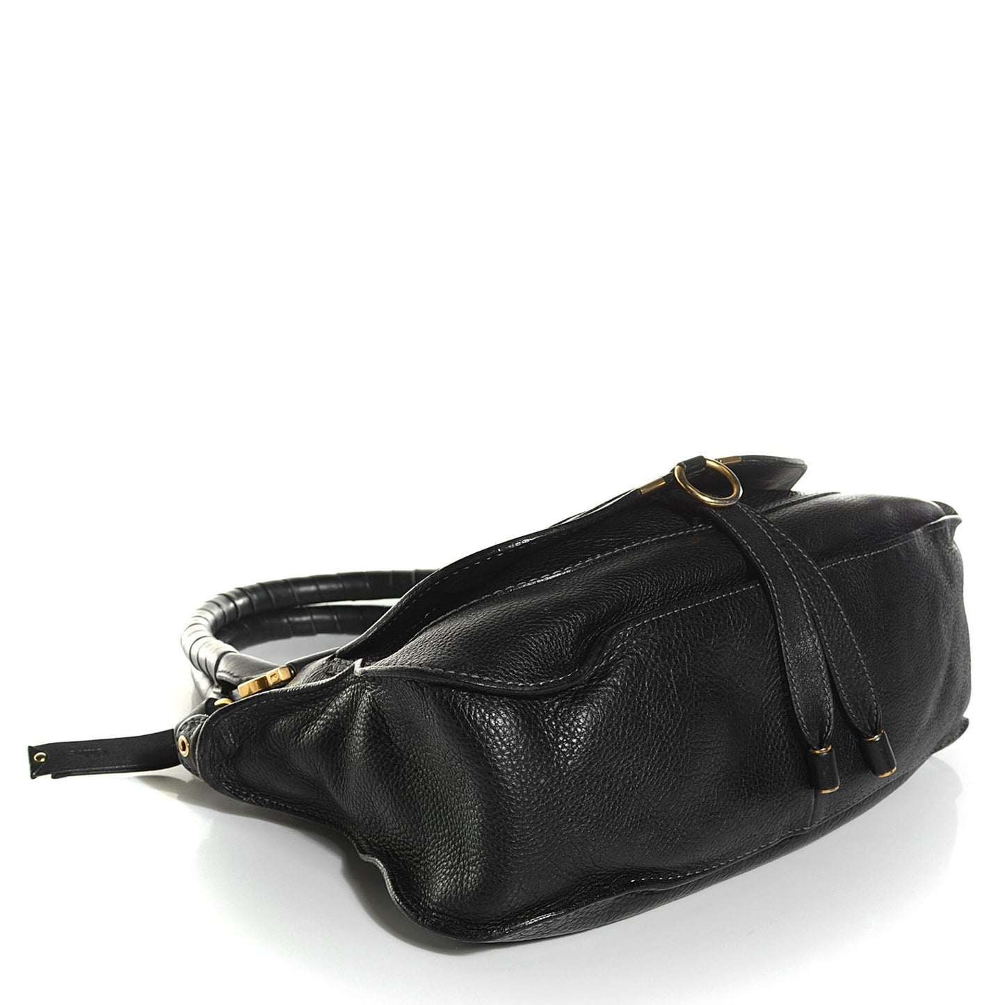 Calfskin Medium Marcie Satchel Black
