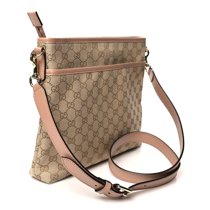 Gucci Monogram Medium Flat Messenger Bag Pink 3 of 10