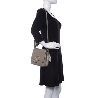 Chloe Calfskin Small C Double Carry Motty Grey 2 of 10