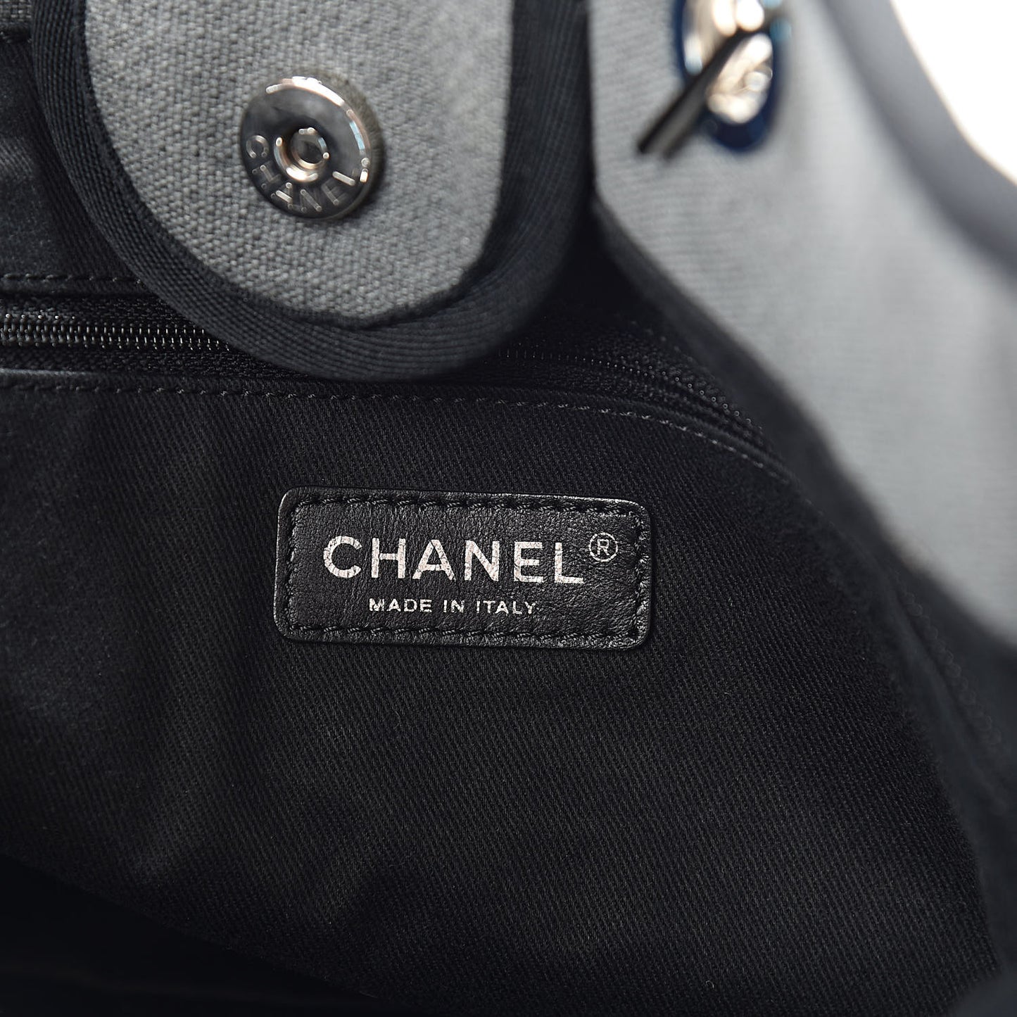 Canvas Large Deauville Tote Grey