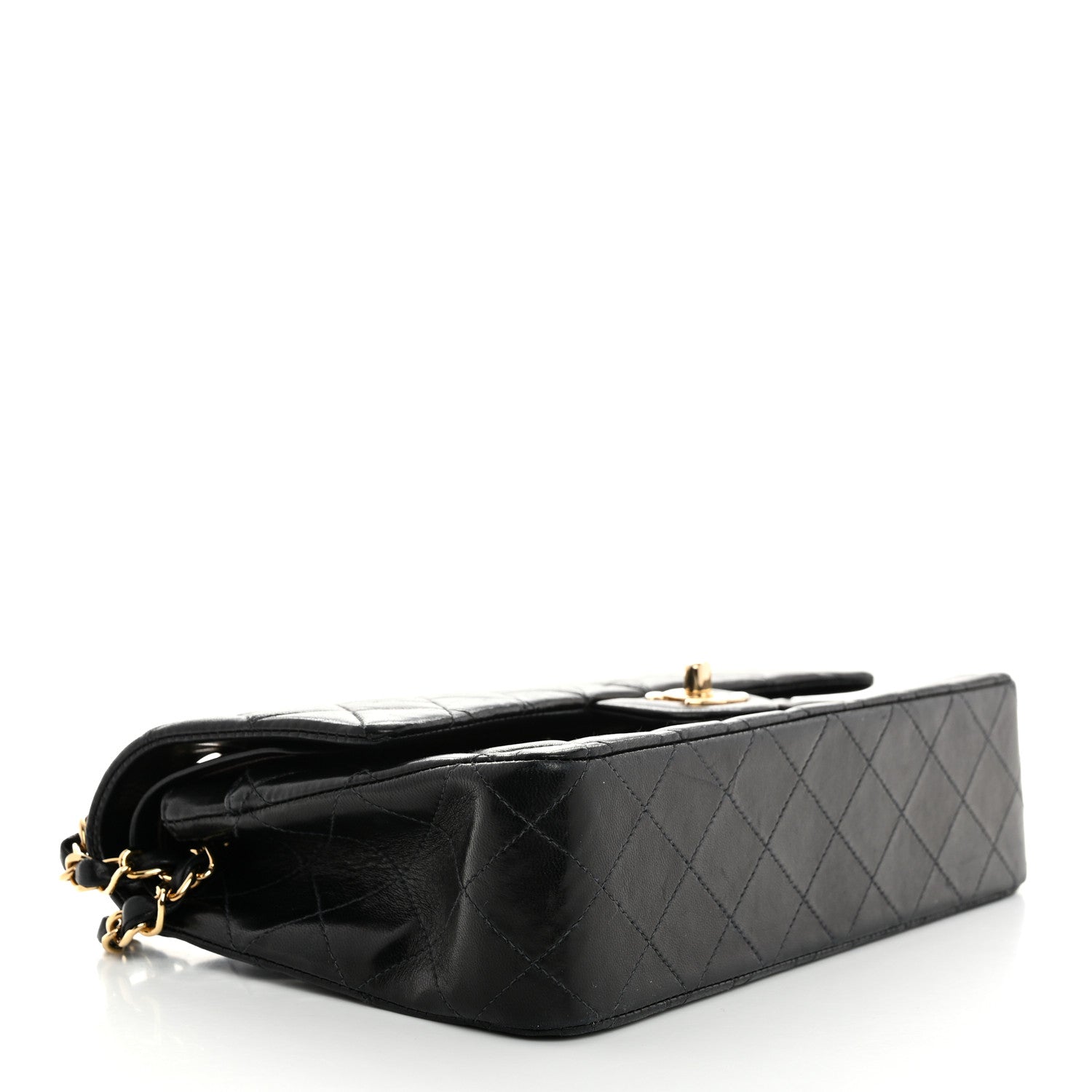 Chanel Lambskin Quilted Medium Double Flap Black 4 of 12