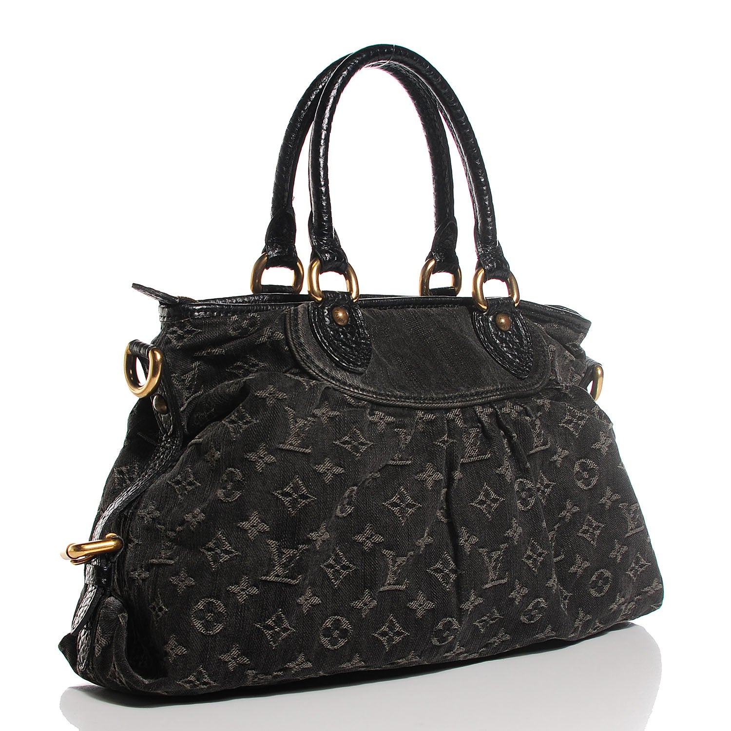 Louis Vuitton Denim Neo Cabby MM Black 3 of 7