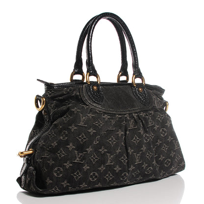 Louis Vuitton Denim Neo Cabby MM Black 3 of 7