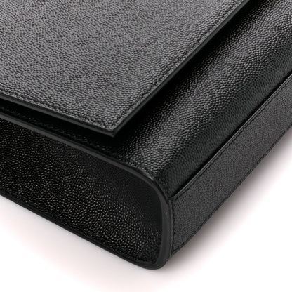 Saint Laurent Grain De Poudre Medium Classic Monogram Kate Satchel Black 10 of 12