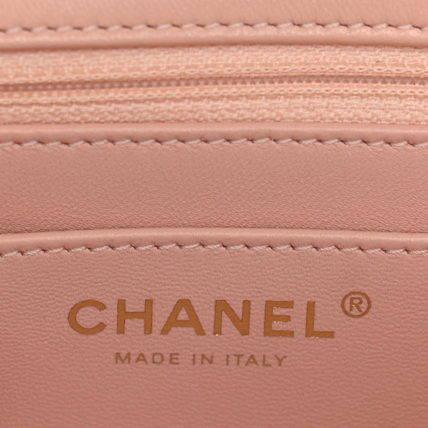 Lambskin Quilted Mini Strass On Top Flap Light Pink
