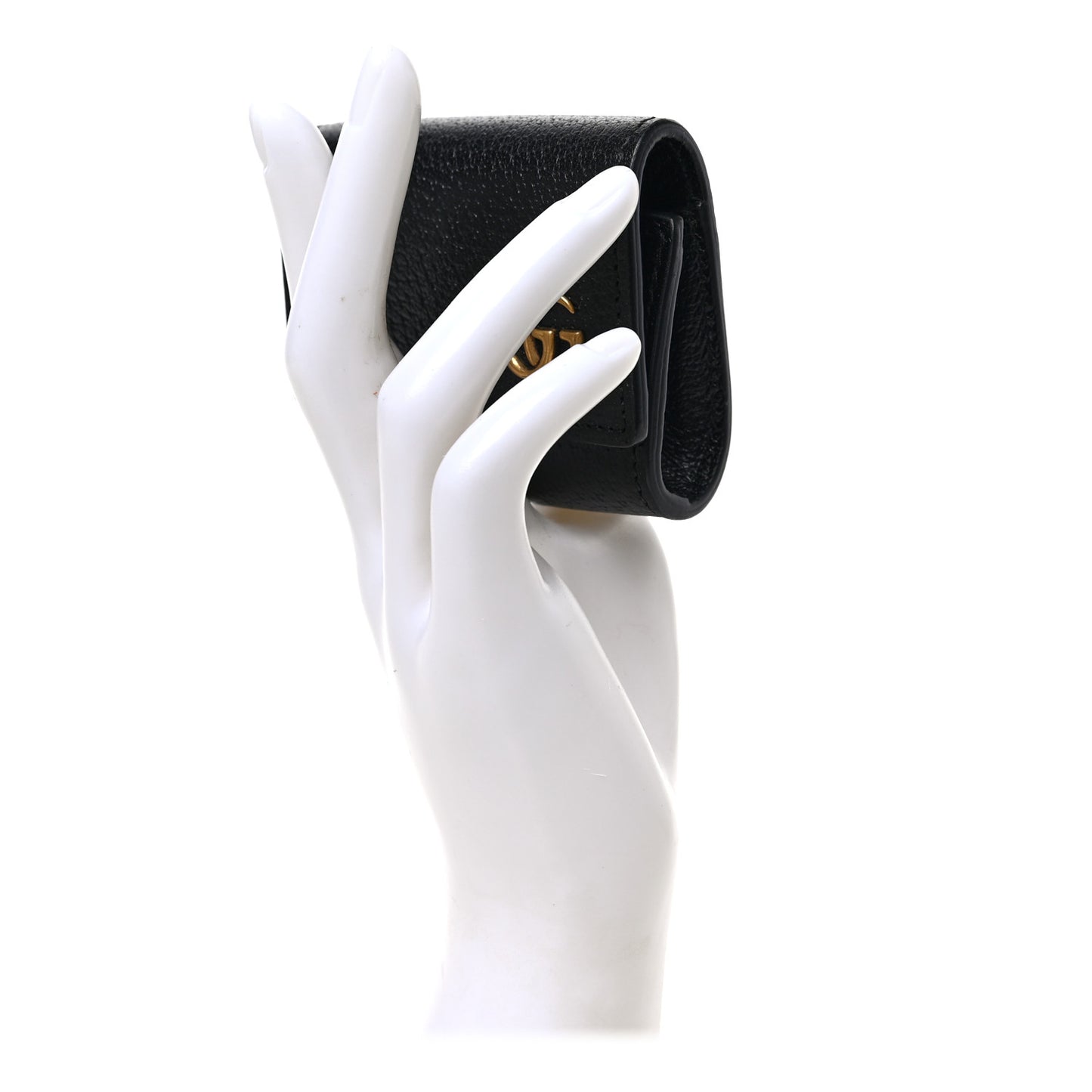 Calfskin Boar Effect GG Marmont AirPods Pro Case Black