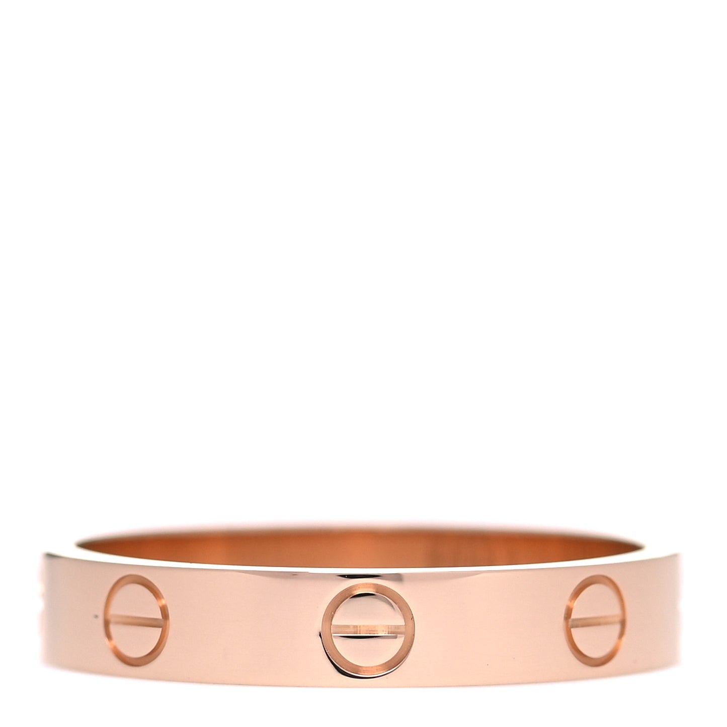 18K Pink Gold 3.5mm LOVE Wedding Band Ring 57 8