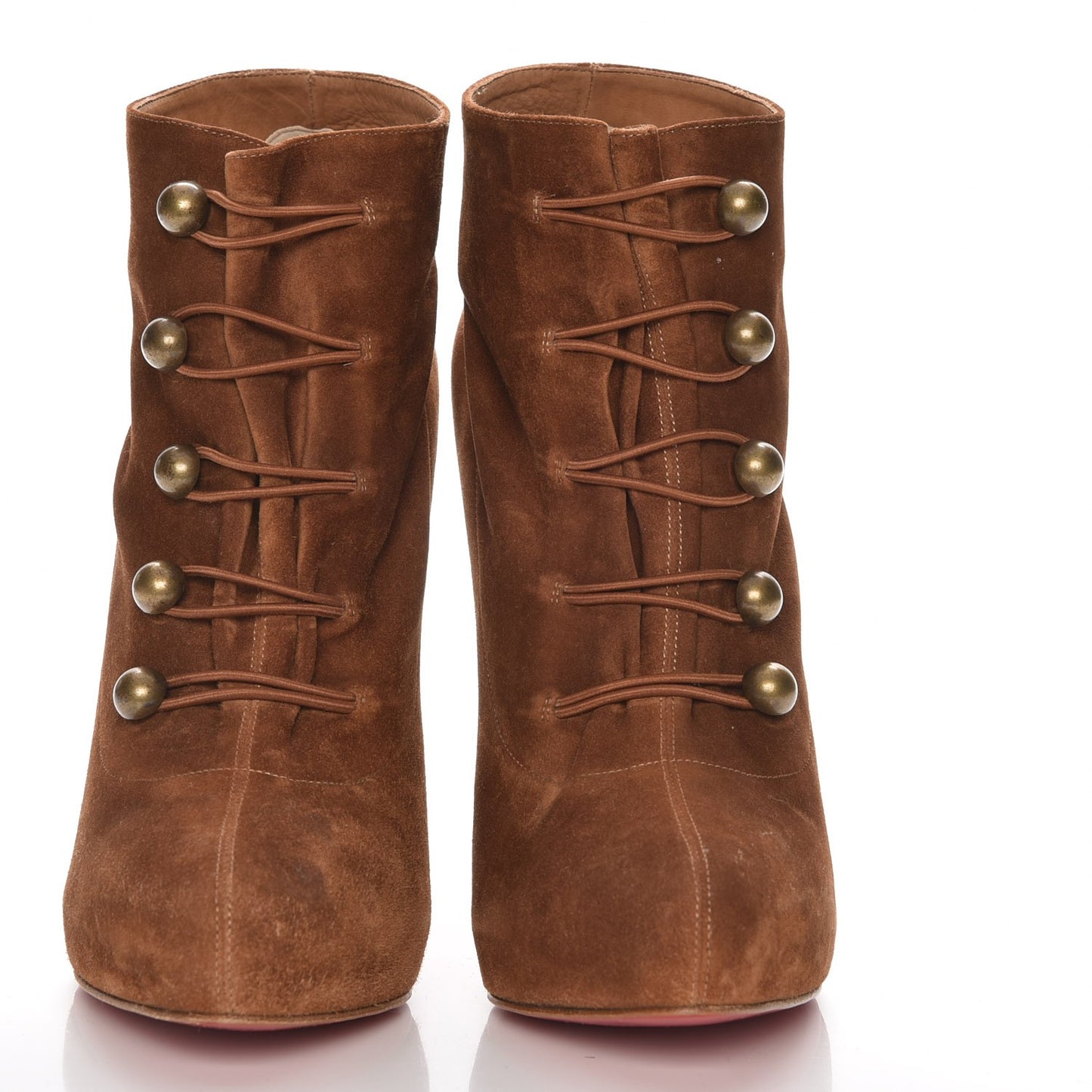 Veau Velours Fifre Corset Booties 39.5 Sella Bronze