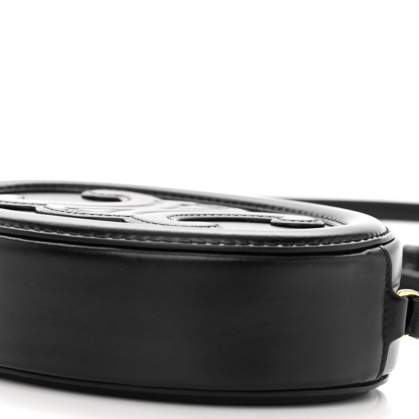 Smooth Calfskin Cuir Triomphe Oval Bag Black