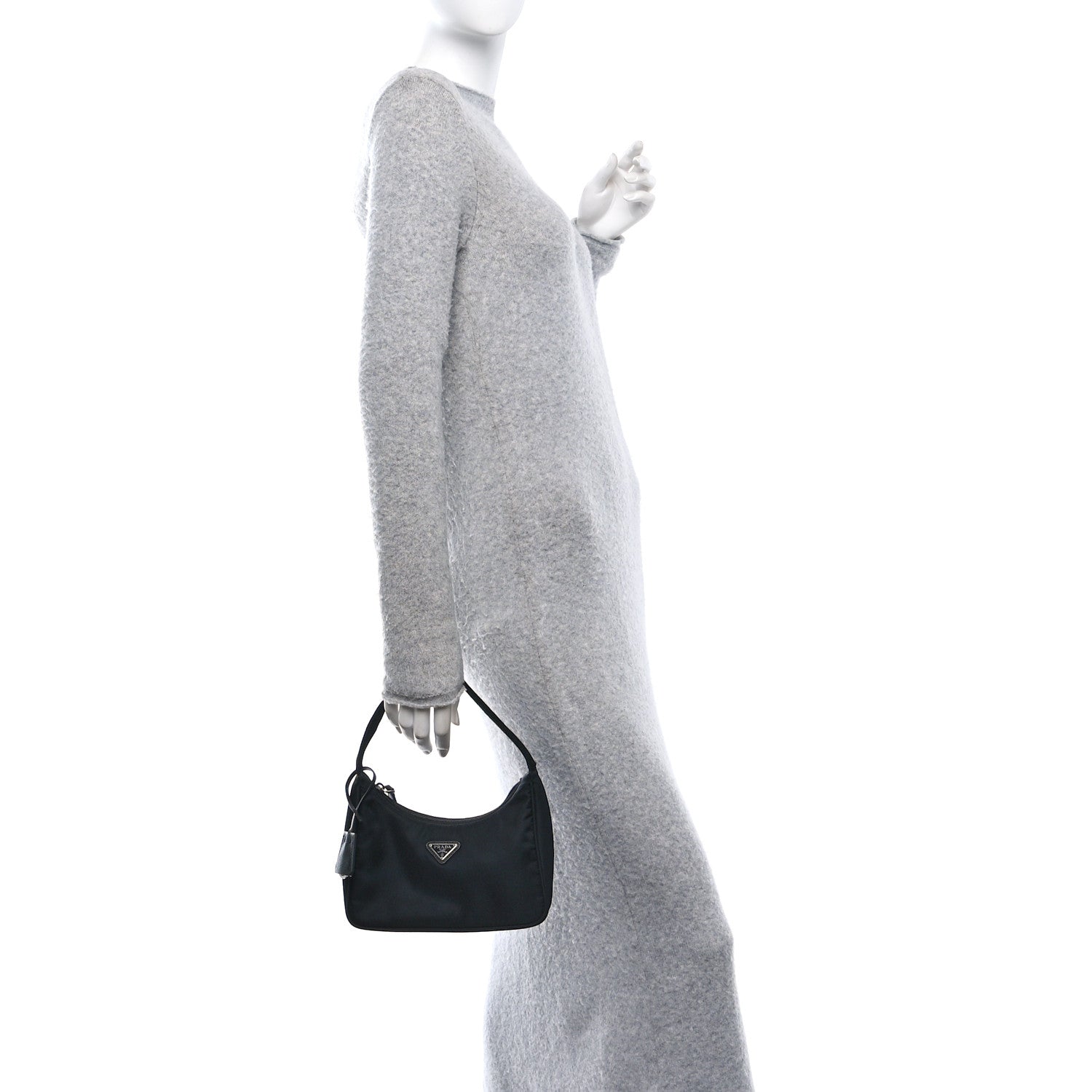 Prada Tessuto Nylon Mini Re-Edition 2000 Bag Black 2 of 9