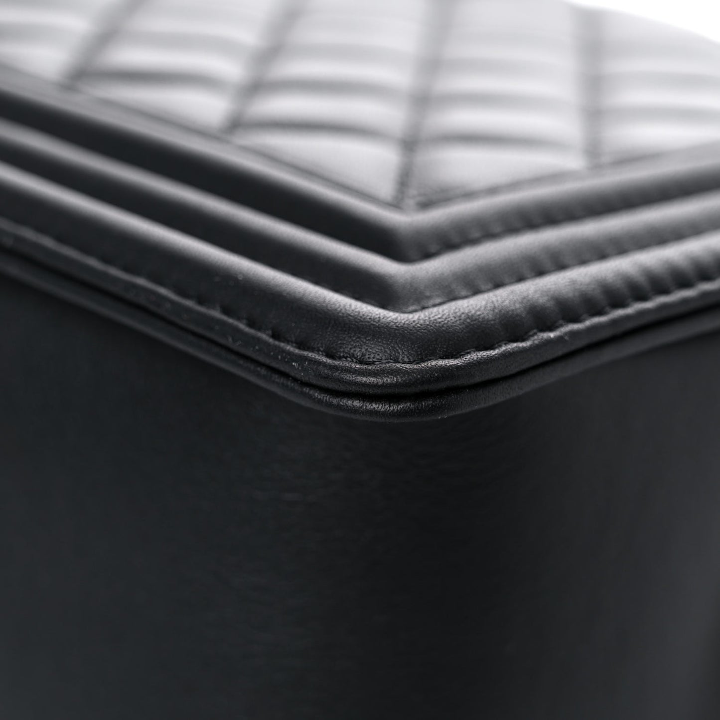 Calfskin Quilted New Medium Boy Flap Black