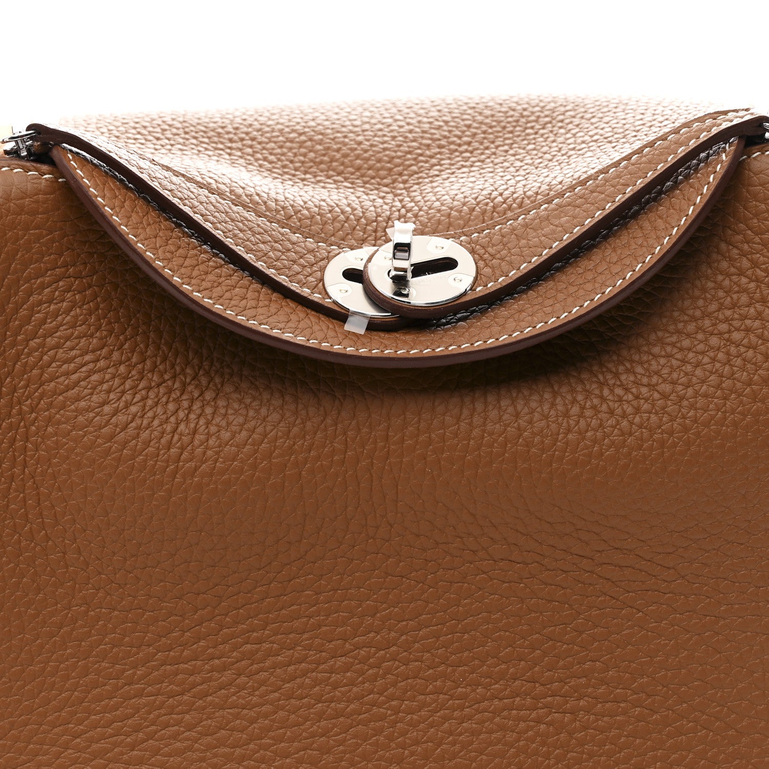 Hermes Taurillon Clemence Lindy 26 Gold 8 of 11