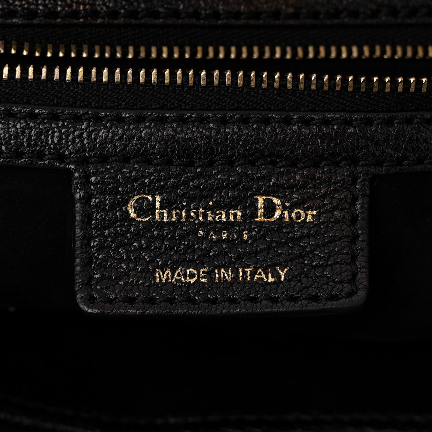 Christian Dior Goatskin DIORANGELES Tote Black 6 of 10