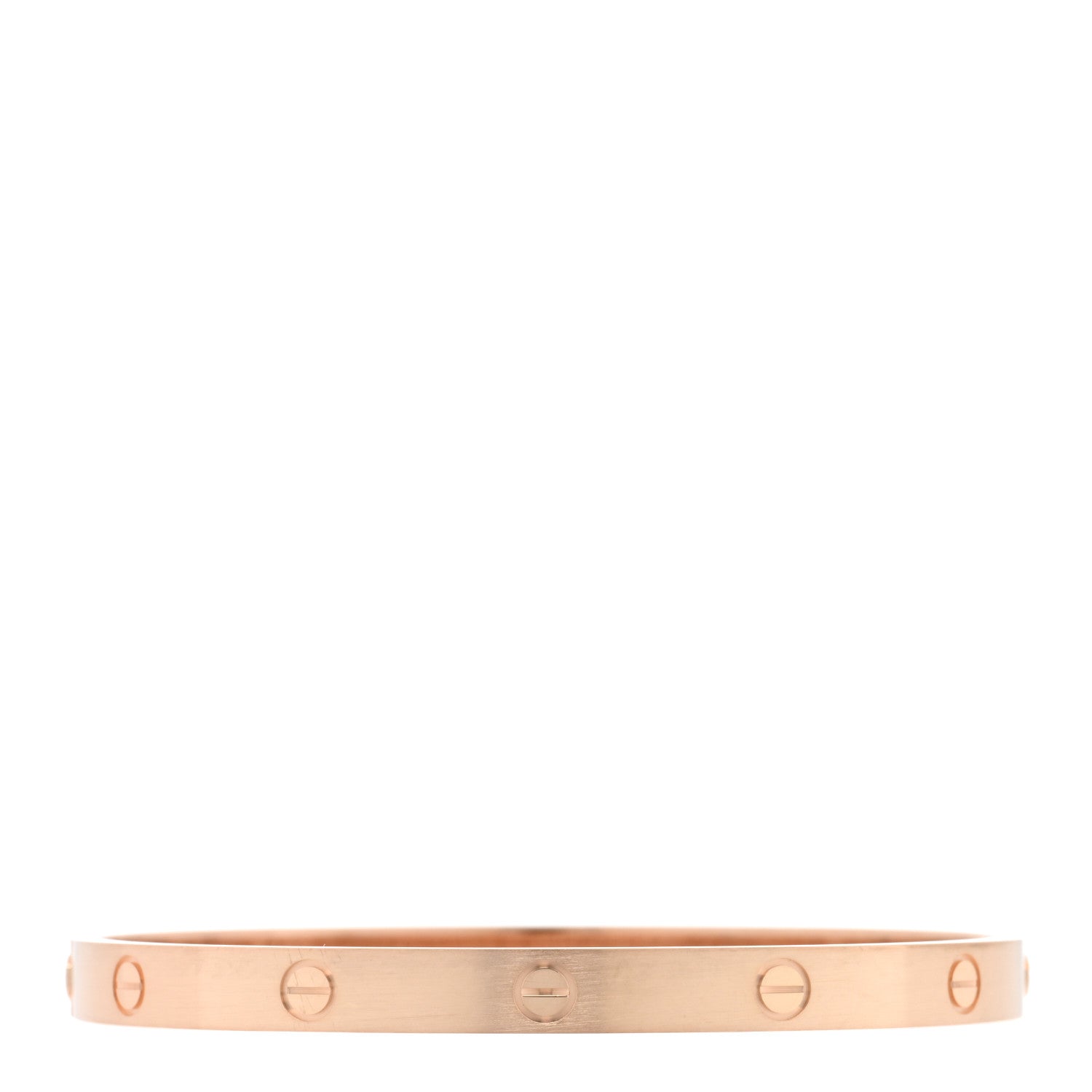 Cartier 18K Pink Gold Brushed Finish LOVE Bracelet 20 2 of 7