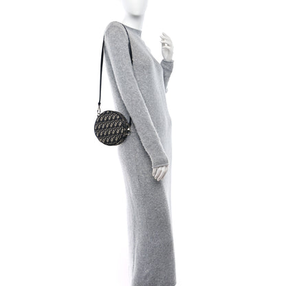 Christian Dior Oblique Jacquard Baby Ball Cross Body Bag Blue 2 of 9