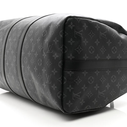 Louis Vuitton Monogram Eclipse Keepall Bandouliere 55 10 of 12